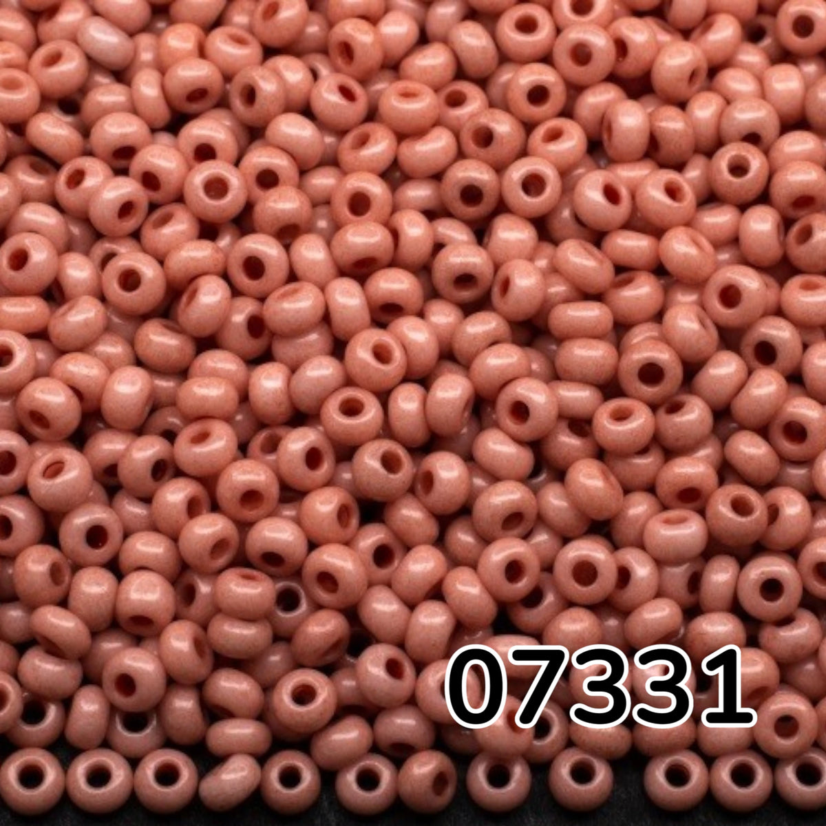 10/0 07331 Preciosa czeskie szklane Koraliki Rocailles 2.3mm. Barwione Rose Terra.