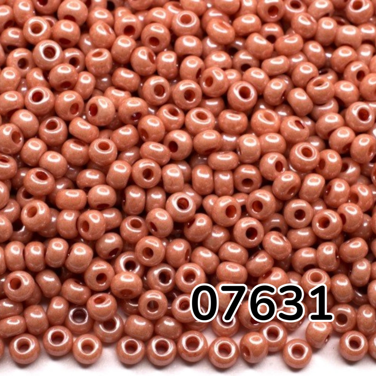 10/0 07631 Preciosa tjekkiske glasperler Perler Rocailles 2.3mm. Rose Terra Sfinx, farvede.
