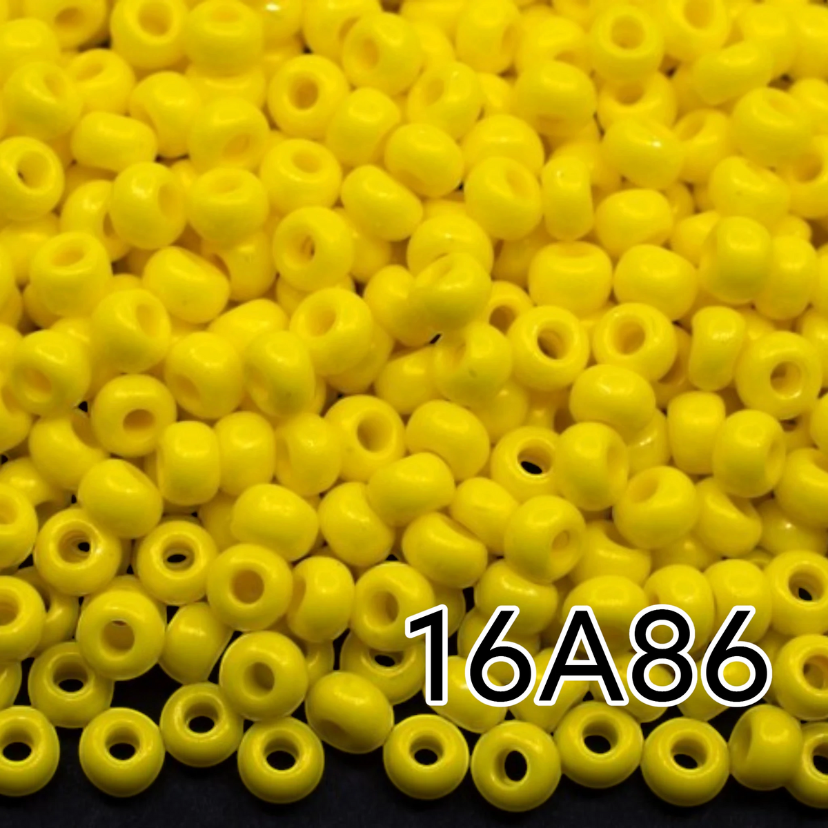 10/0 16A86 Preciosa Чешки стъклени Малки Мъниста Рокайли 2.3mm. Кредаво жълто.