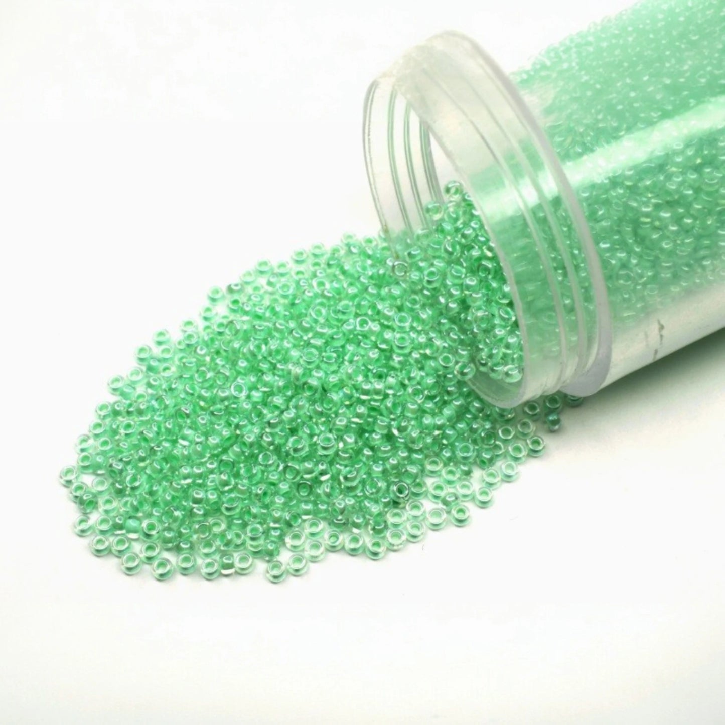 10/0 38652 Preciosa Çek Camı Kum Boncuğu Rocaille Boncuk 2.3mm. Kristal Renkli Yeşil Sfinx.