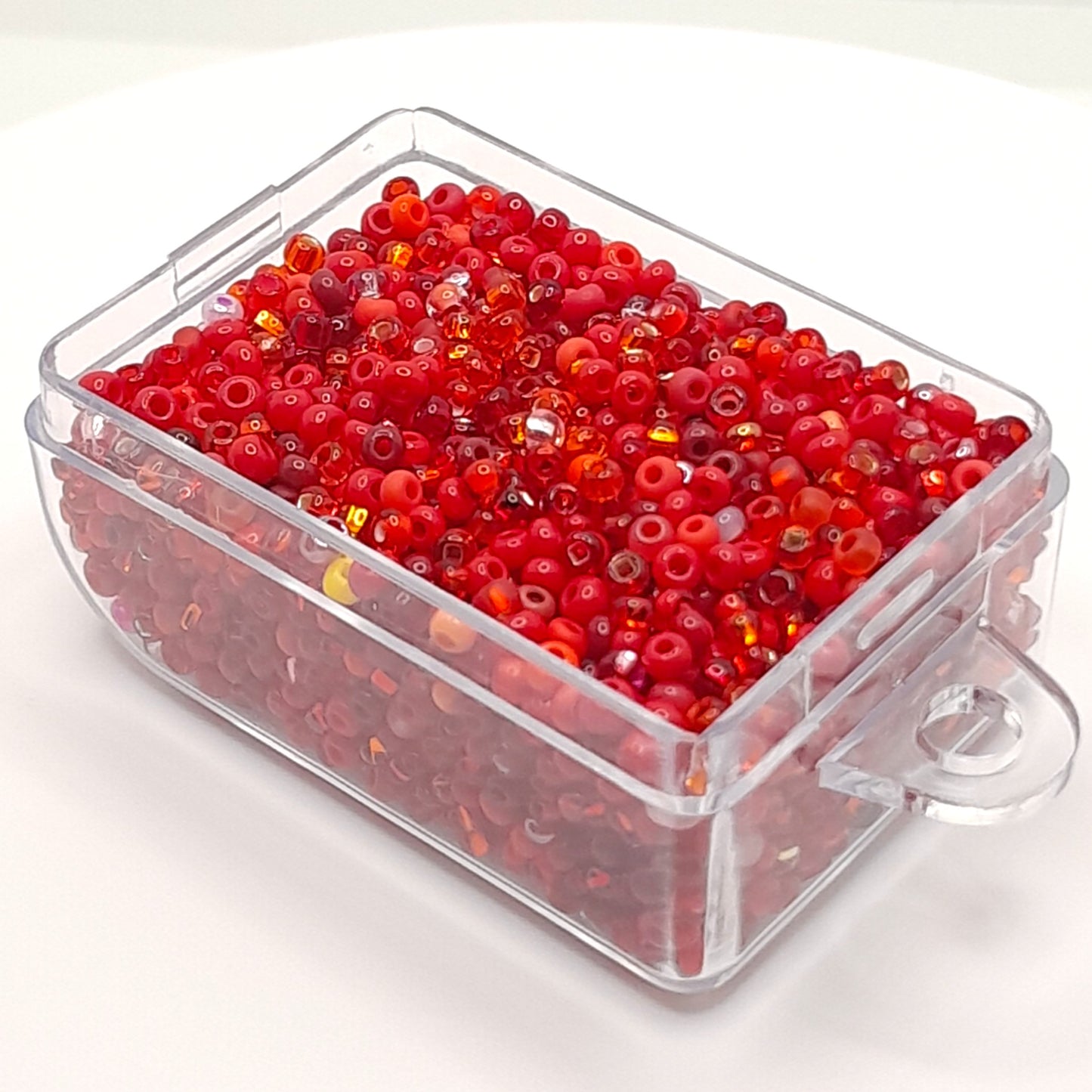 Red Mixed seed beads PRECIOSA ORNELA Rocailles 10/0. - VadymShop