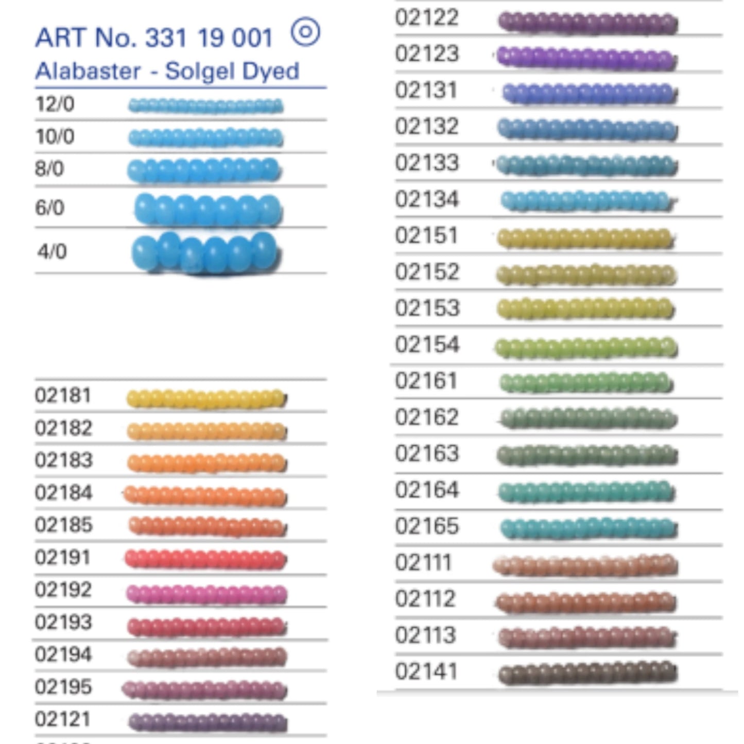 10/0 02183 Preciosa Czech Glass Seed Beads Rocailles 2.3mm. Orange Alabaster - Solgel dyed.