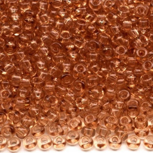 10/0 01111 Preciosa Çek Kristal Kum Boncuğu Rocaille Boncuk 2.3mm. Kahverengi Kristal - Soljel Boyalı.