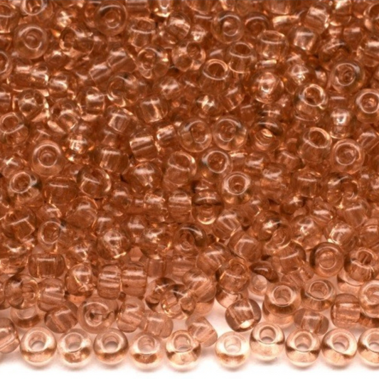 10/0 01112 Preciosa Çek Cam Kum Boncuğu Rocaille Boncuk 2.3mm. Kahverengi Kristal - Soljel Boyalı.