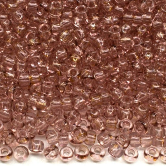 10/0 01113 Preciosa Çek Cam Kum Boncuğu Rocaille Boncuk 2.3mm. Kahverengi Kristal - Soljel Boyalı.