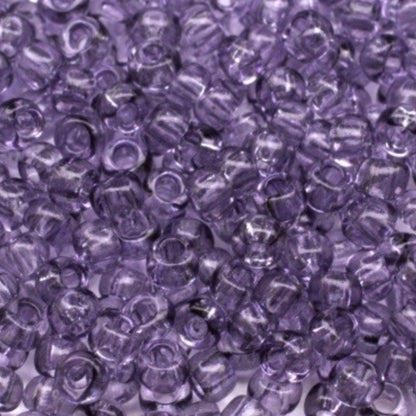 10/0 01121 Preciosa Çek Cam Kum Boncuğu Rocaille Boncuk 2.3mm. Menekşe Kristal - Soljel Boyalı.