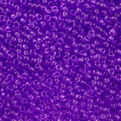 10/0 01123 Preciosa tjekkiske glasperler Rocailles 2,3 mm. Violet krystal - Solgel farvet.