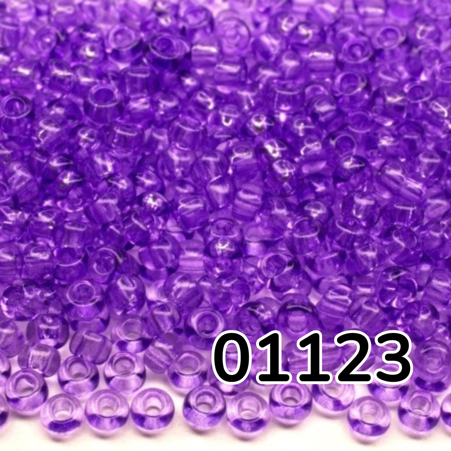 10/0 01123 Preciosa tjekkiske glasperler Rocailles 2,3 mm. Violet krystal - Solgel farvet.