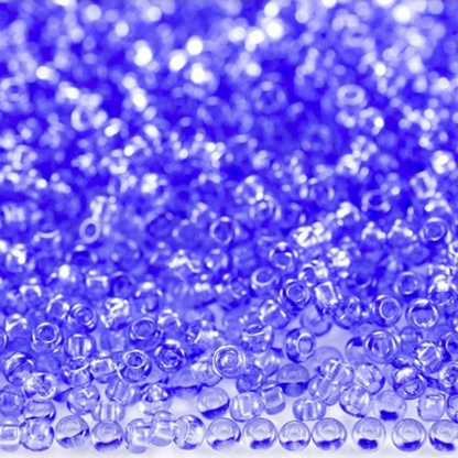 10/0 01131 Preciosa cseh üveg Magtartalmú Gyöngyök (Kásagyöngy) Rocailles 2,3 mm. Kék kristály - Solgel festett.