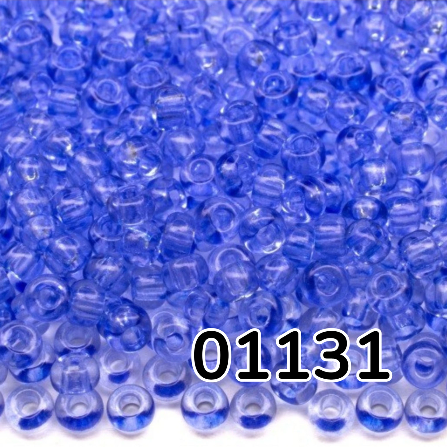 10/0 01131 Preciosa cseh üveg Magtartalmú Gyöngyök (Kásagyöngy) Rocailles 2,3 mm. Kék kristály - Solgel festett.