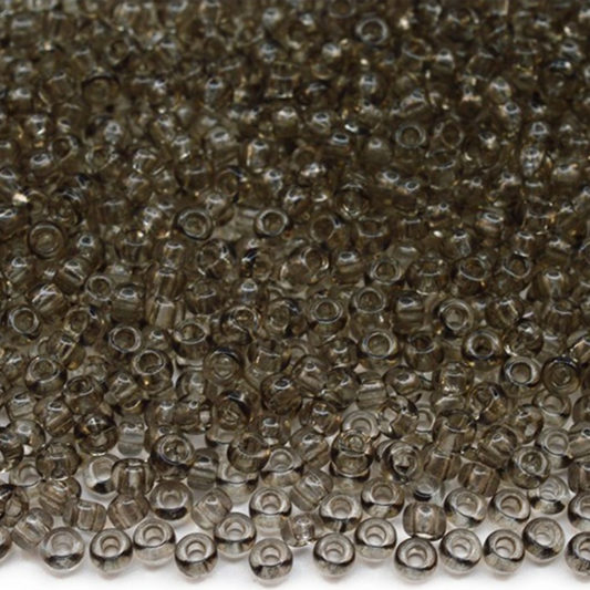 10/0 01141 Preciosa Čekiško stiklo karoliukai Rokajaus 2,3 mm. Pilkas kristalas – Solgel dažytas.