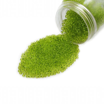 Missangas/Miçangas Pequenas (contas miúdas) de Vidro Checo Preciosa 10/0 01154 Rocaille 2,3 mm. Cristal Verde - Tingido por Solgel.