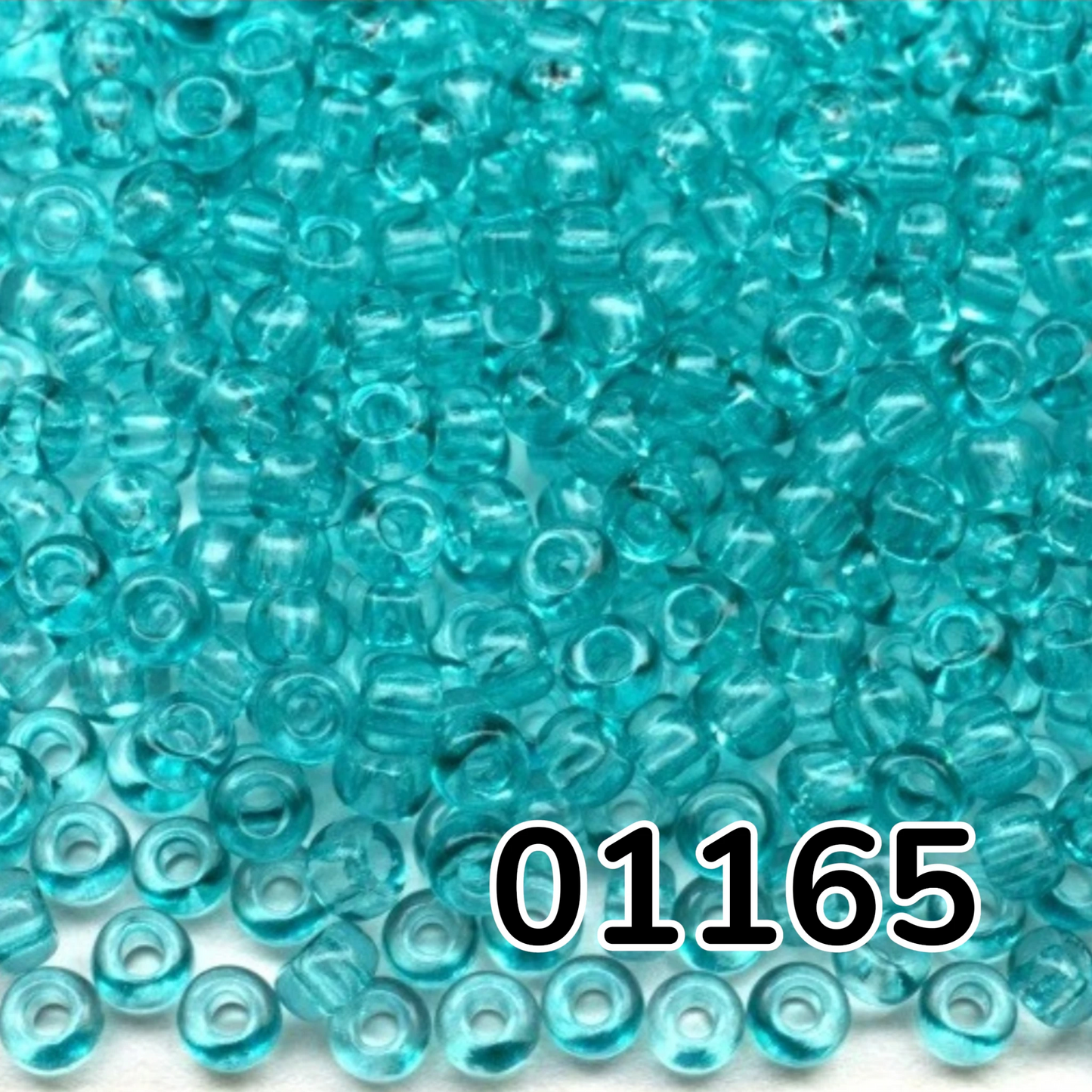 Missangas/Miçangas Pequenas (contas miúdas) de Vidro Checo Preciosa 10/0 01165 Rocaille 2,3 mm. Cristal Verde - Tingido por Solgel.