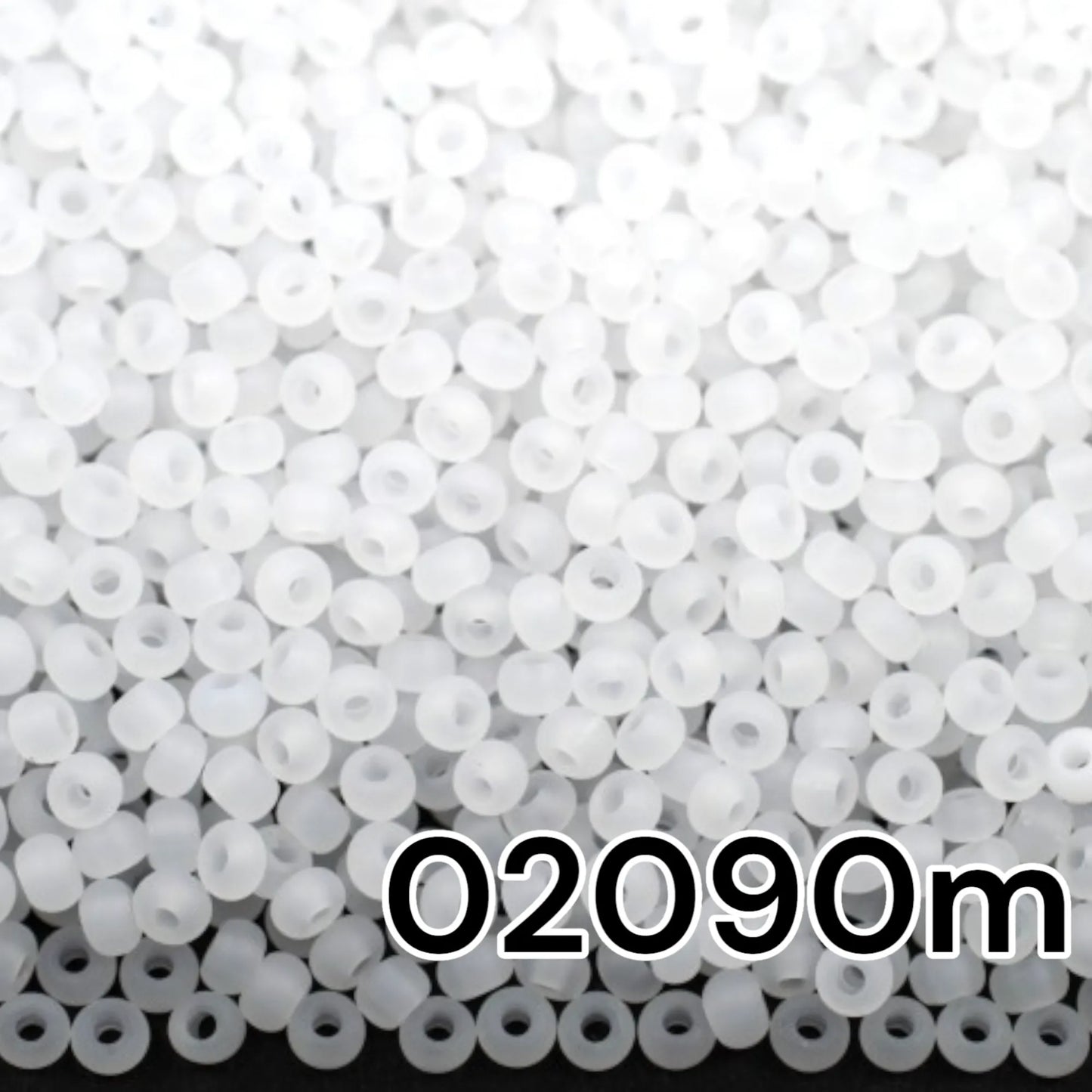 10/0 02090matte Preciosa Seed Beads. Opaque white. - VadymShop