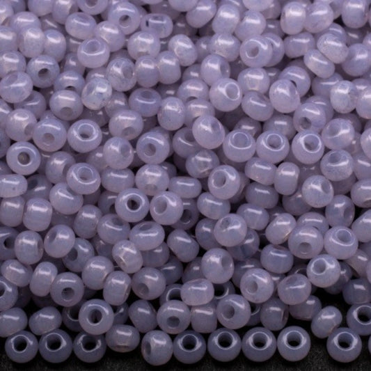 10/0 02221 Preciosa cseh üveg Magtartalmú Gyöngyök (Kásagyöngy) Rocailles 2,3 mm. Lila alabástrom - Solgel festett.