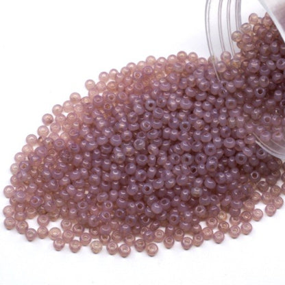 10/0 02613 Preciosa Seed Beads. Lilac alabaster - Solgel dyed.