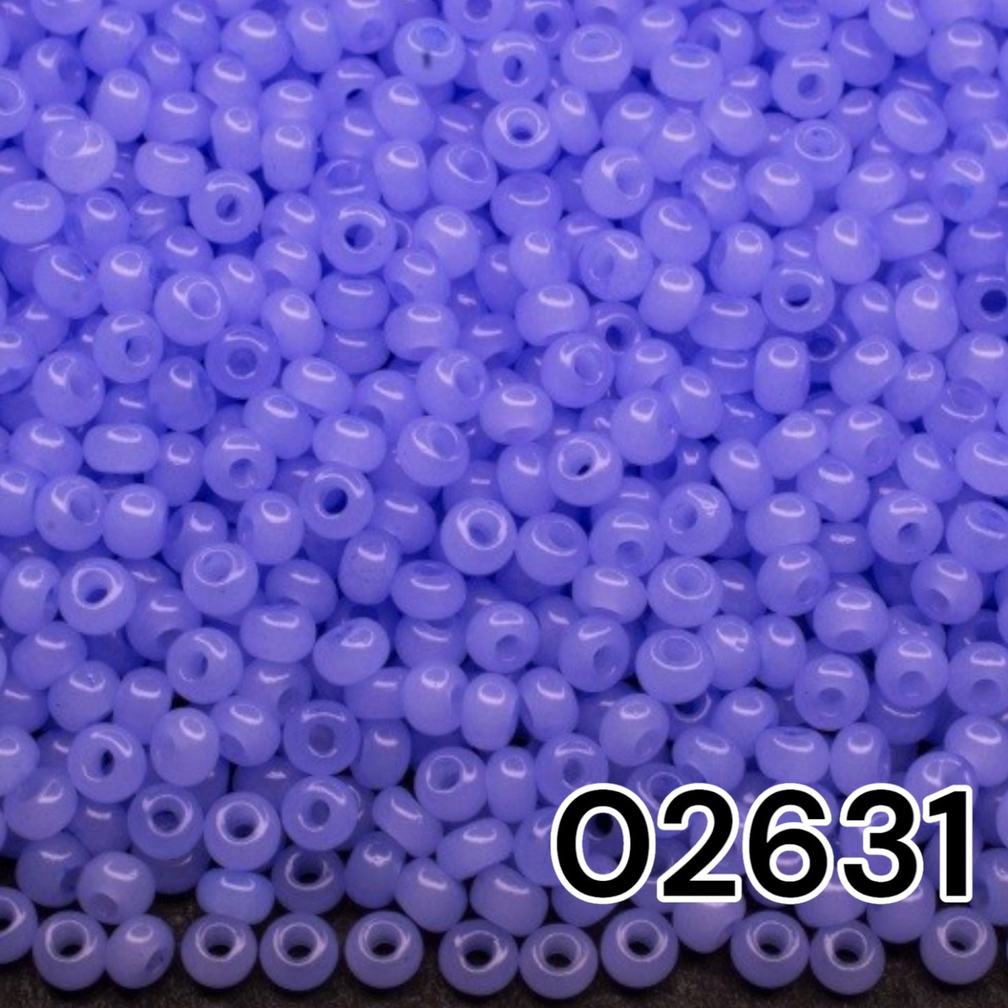 02631 Czech seed beads PRECIOSA round 10/0 light blue. Alabaster - Solgel Dyed.