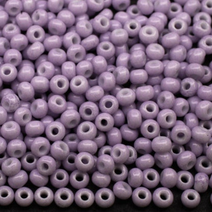 10/0 03121 Preciosa tjekkiske glasperler Rocailles 2,3 mm. Violet kridt - Solgel farvet.