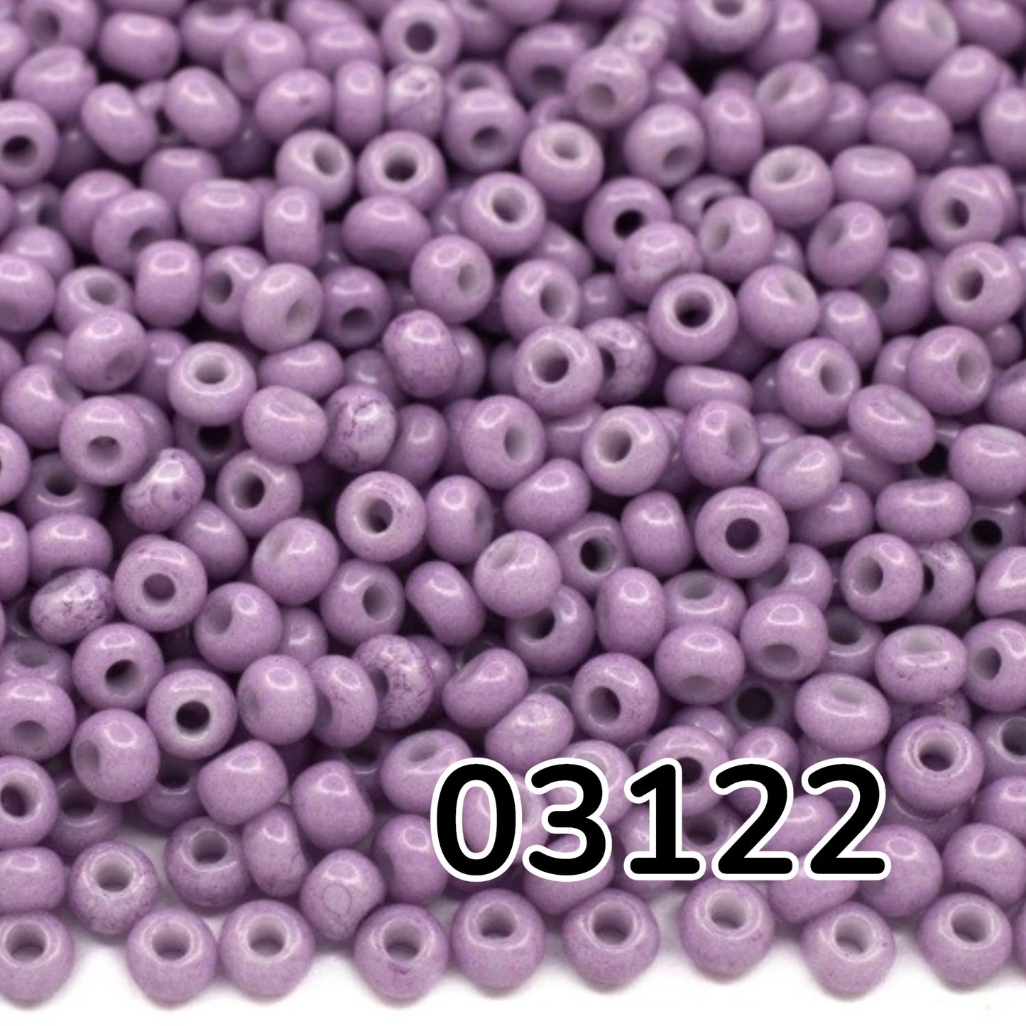 10/0 03122 Preciosa tjekkiske glasperler Rocailles 2,3 mm. Violet kridt - Solgel farvet.