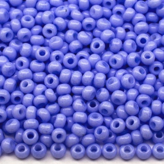10/0 03131 Preciosa Tsjechische glazen Kralen Rocaillekralen 2,3 mm. Blauw krijt - Solgel geverfd.