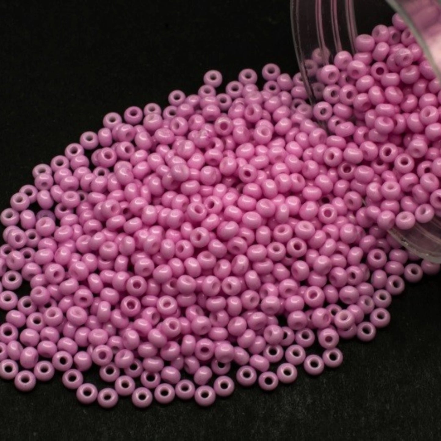 10/0 03192 Preciosa Čekijos stiklo Karoliukai Rokajaus 2,3 mm. Rožinė violetinė kreida – Solgel dažyti.