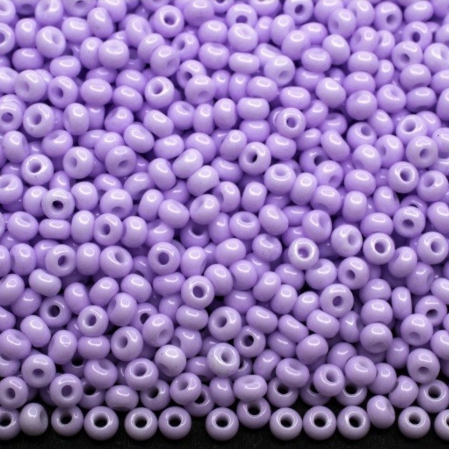 Perline di vetro ceco Preciosa 10/0 03223 Rocaille 2,3 mm. Viola gesso - colorate con Solgel.