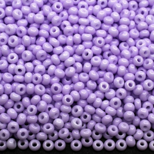 10/0 03223 Preciosa böhmische Glasperlen Rocailles 2,3 mm. Veilchenkreide - Solgel gefärbt.