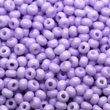 Perline di vetro ceco Preciosa 10/0 03223 Rocaille 2,3 mm. Viola gesso - colorate con Solgel.