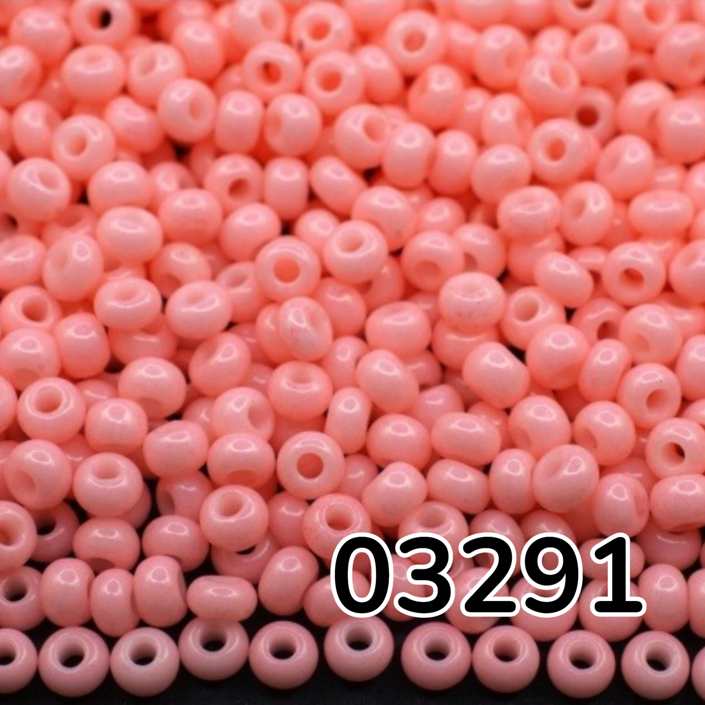 Perles de Rocaille en verre tchèque Preciosa 10/0 03291, 2,3 mm. Rouge rose craie - Teinté par Solgel.