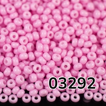 Perles de Rocaille en verre tchèque Preciosa 10/0 03292, 2,3 mm. Rose violet craie - Teinté au solgel.
