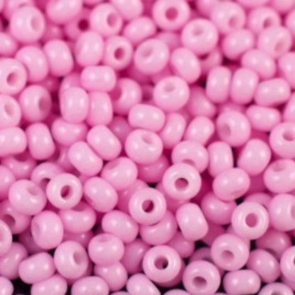 Perles de Rocaille en verre tchèque Preciosa 10/0 03292, 2,3 mm. Rose violet craie - Teinté au solgel.