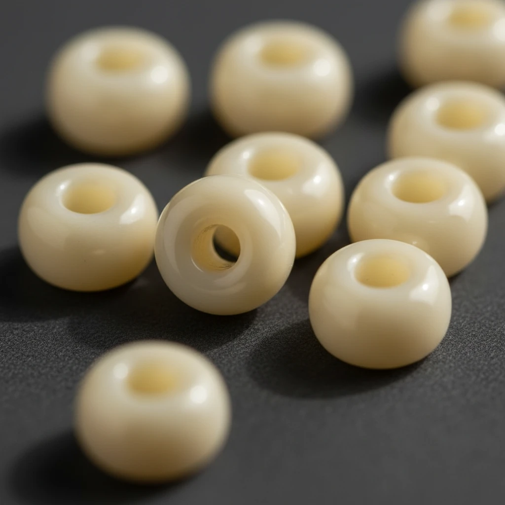 10/0 03481 Preciosa Perles de Rocaille en verre tchèque 2.3mm. Jaune craie - teinté Solgel.