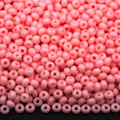 10/0 03491 Preciosa Perles de Rocaille en verre tchèque 2.3mm. Rose craie - teinté Solgel.