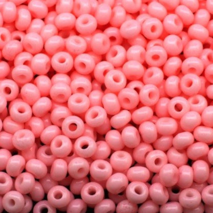 10/0 03491 Preciosa Perles de Rocaille en verre tchèque 2.3mm. Rose craie - teinté Solgel.