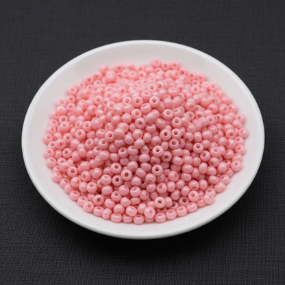 10/0 03491 Preciosa Perles de Rocaille en verre tchèque 2.3mm. Rose craie - teinté Solgel.
