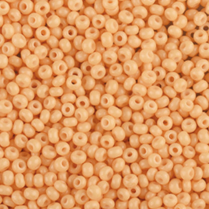 10/0 03683 Preciosa Čekiško stiklo karoliukai rokajaus 2,3 mm. Smėlio geltonos kreidos - Solgel dažyti.