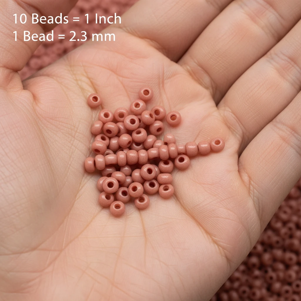10/0 07331 Preciosa Çek Camı Kum Boncuğu Rocaille Boncuk 2.3mm. Rose Terra Boyalı.