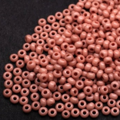 6/0 07331 Preciosa Tsjechisch glas Kralen Rocaillekralen 4.1mm. Roos Terra Roze Beige.