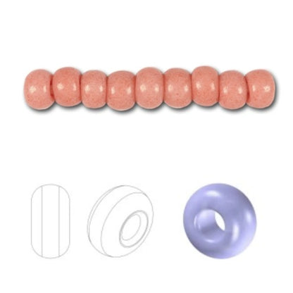 6/0 07331 Preciosa Tsjechisch glas Kralen Rocaillekralen 4.1mm. Roos Terra Roze Beige.