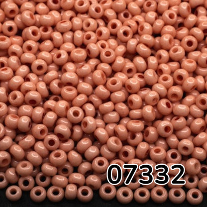 10/0 07332 Preciosa Mărgele din sticlă cehești Rocaille 2.3mm. Rose Terra vopsite.