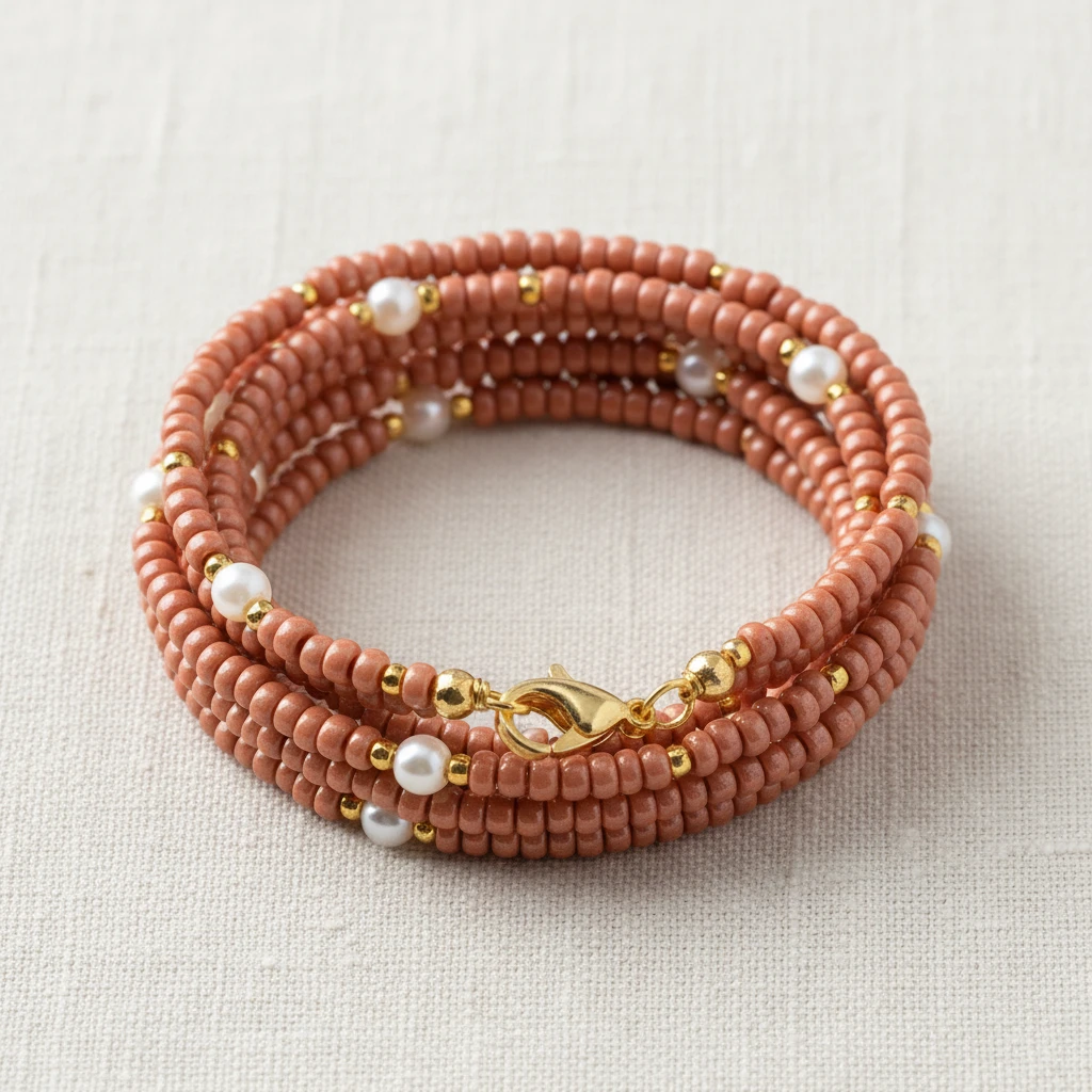 10/0 07631 Preciosa czeskie szklane Koraliki Rocailles 2.3mm. Barwione Rose Terra Sfinx.