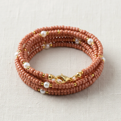 10/0 07631 Preciosa czeskie szklane Koraliki Rocailles 2.3mm. Barwione Rose Terra Sfinx.