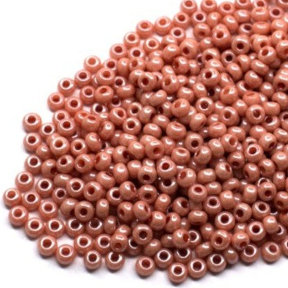 10/0 07631 Preciosa czeskie szklane Koraliki Rocailles 2.3mm. Barwione Rose Terra Sfinx.