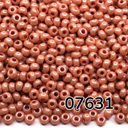 10/0 07631 Preciosa czeskie szklane Koraliki Rocailles 2.3mm. Barwione Rose Terra Sfinx.