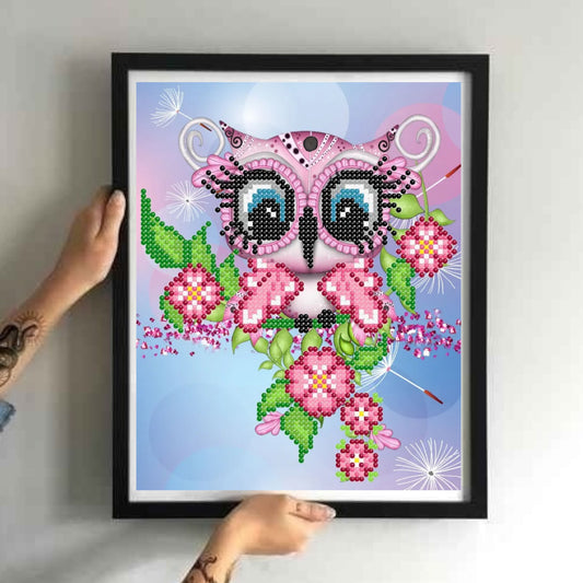 Bead embroidery kit "Glamorous owl" - VadymShop