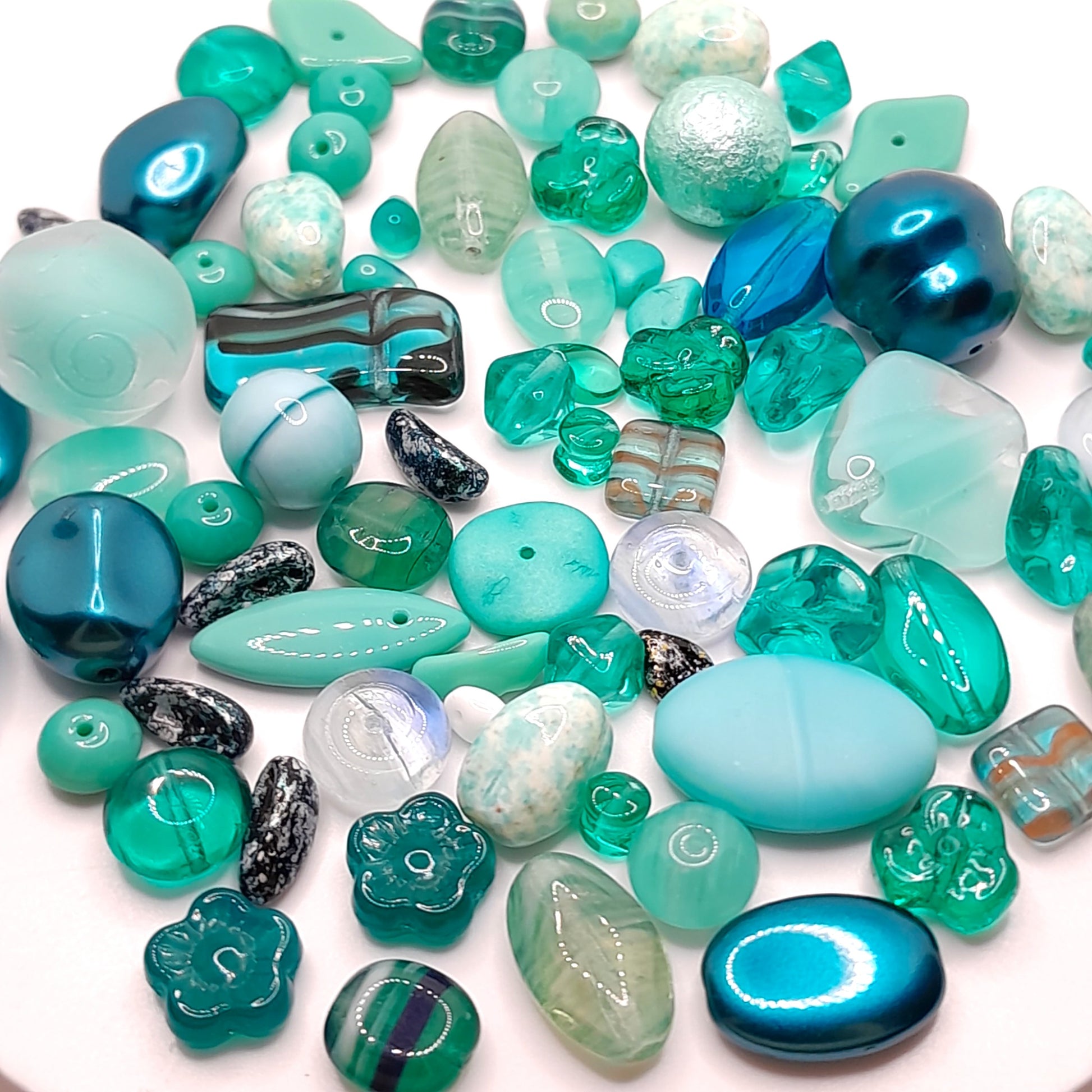 PRECIOSA czech beads Sea Green for making bracelets, necklaces, earr –  VadymShop