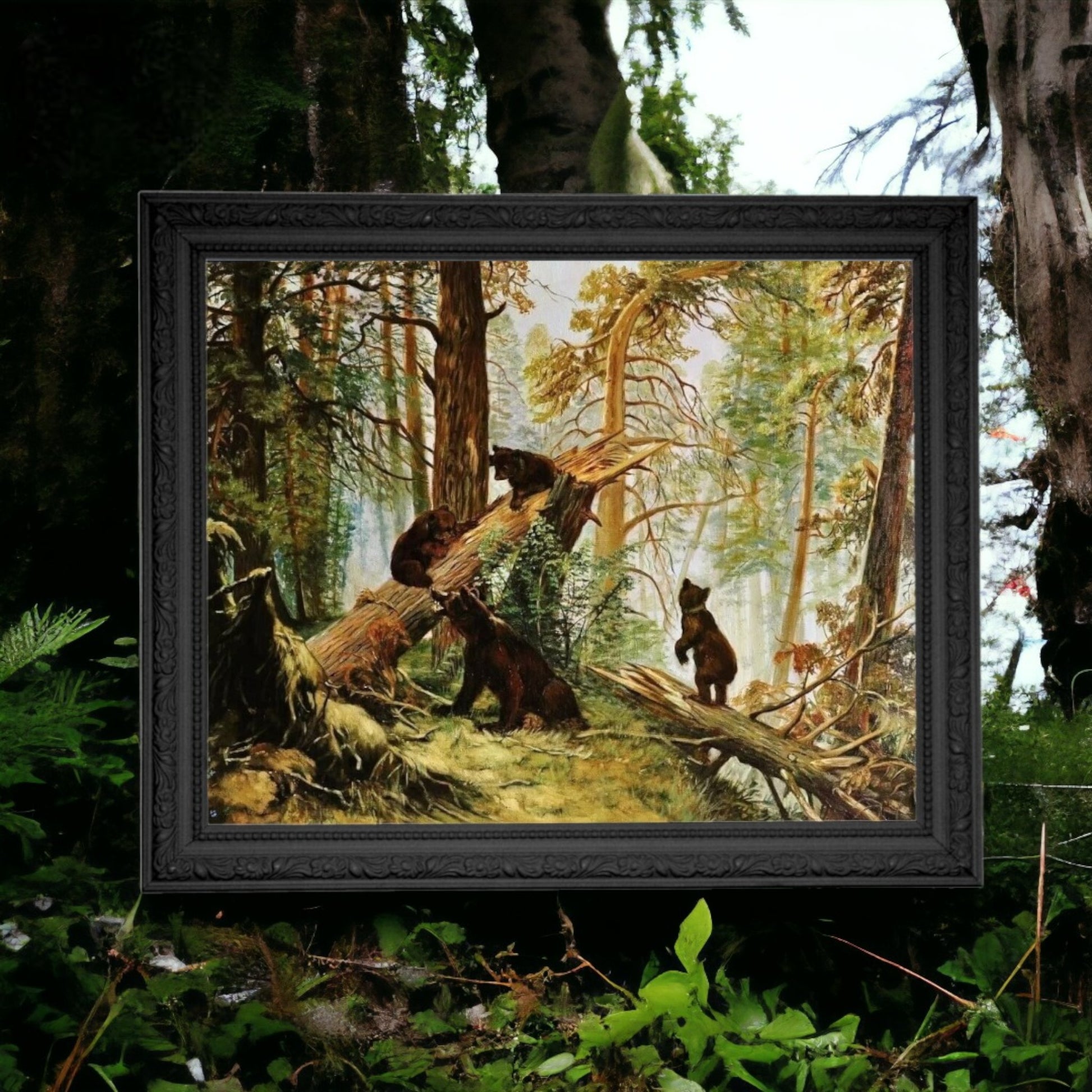 DIY Bead embroidery kit. "Morning in the forest". Size: 23.6-16.1" (60-41cm) - VadymShop