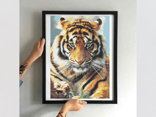 Bead embroidery kit "Tiger". - VadymShop