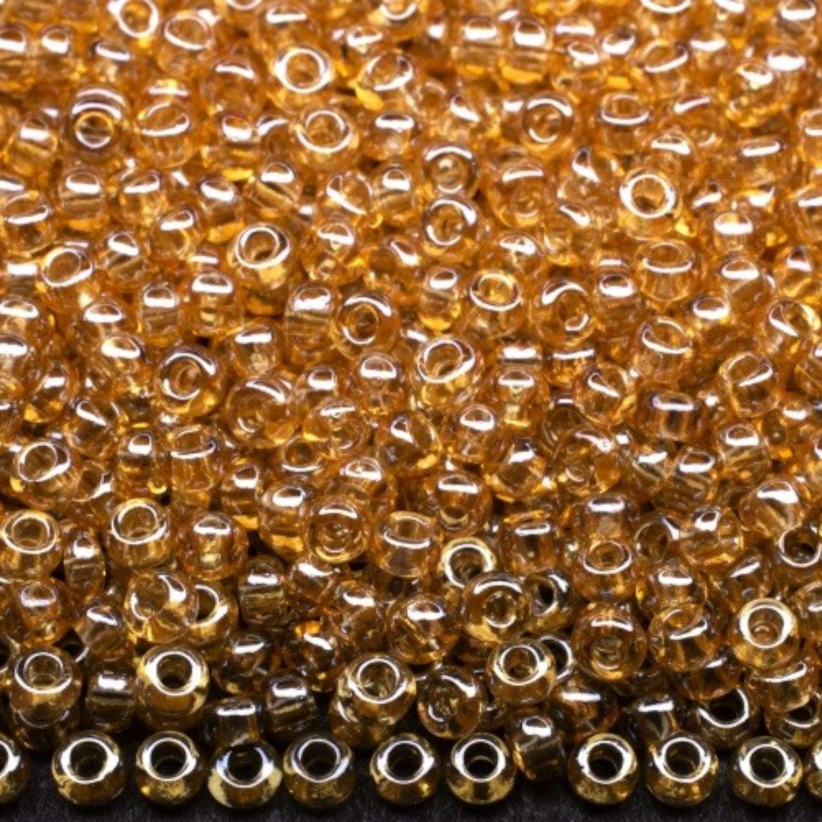 10/0 16020 Preciosa Perles de Rocaille en verre tchèque 2.3mm. Topaze transparente Sfinx.