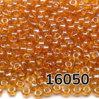 10/0 16050 Preciosa tjekkiske glasperler Perler Rocailles 2.3mm. Topas transparent Sfinx.